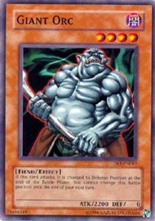 Giant Orc (DR1-EN067) - Dark Revelation Volume 1 Unlimited - Premium Yugioh Single from Konami - Just $0.17! Shop now at Game Crave Tournament Store
