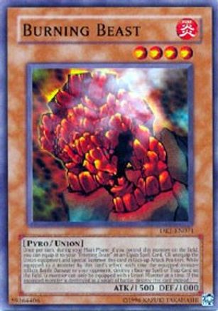 Burning Beast (DR1-EN071) - Dark Revelation Volume 1 Unlimited - Premium Yugioh Single from Konami - Just $0.29! Shop now at Game Crave Tournament Store
