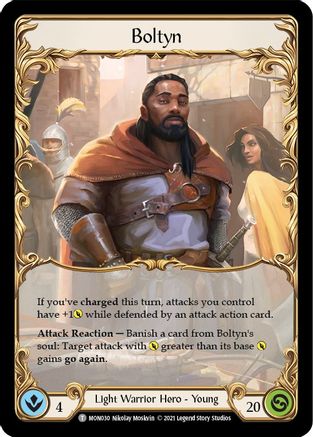 Boltyn // Ser Boltyn, Breaker of Dawn (MON030) - Monarch 1st Edition - Premium Flesh And Blood Single from Legend Story Studios - Just $0.25! Shop now at Game Crave Tournament Store