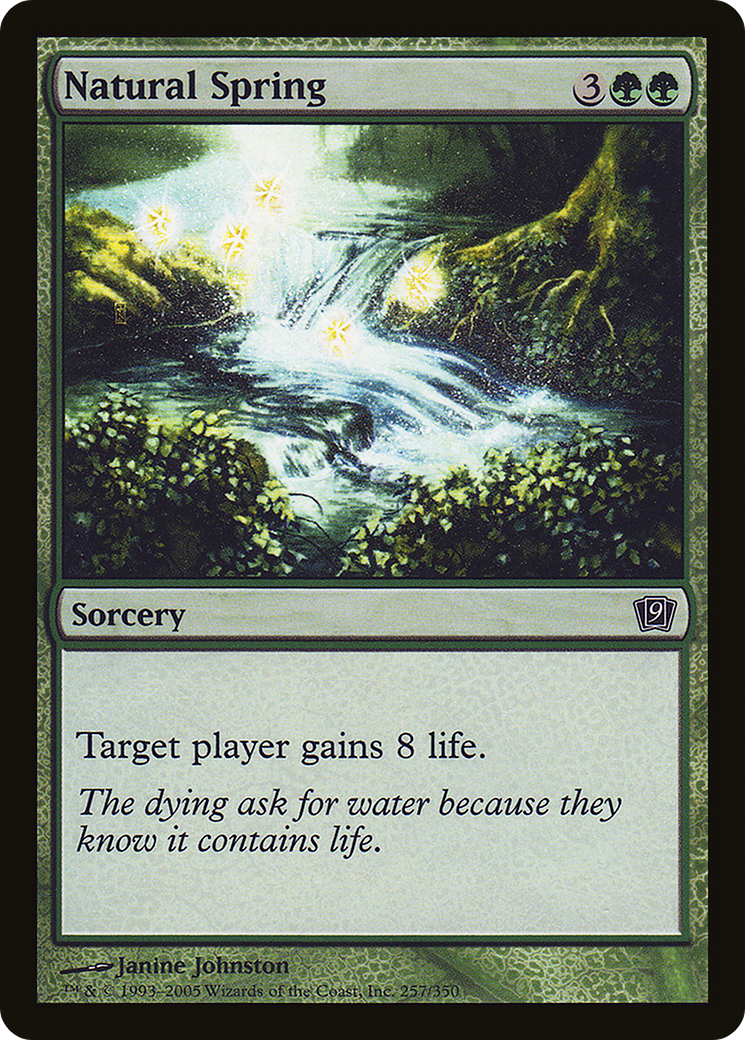 Natural Spring (9ED-257★) - Ninth Edition Foil - Premium MTG Single from Wizards of the Coast - Just $0.08! Shop now at Game Crave Tournament Store