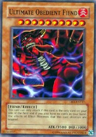 Ultimate Obedient Fiend (DR1-EN137) - Dark Revelation Volume 1 Unlimited - Premium Yugioh Single from Konami - Just $0.53! Shop now at Game Crave Tournament Store