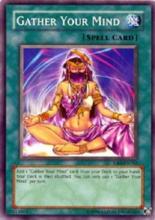 Gather Your Mind (DR1-EN142) - Dark Revelation Volume 1 Unlimited - Premium Yugioh Single from Konami - Just $0.08! Shop now at Game Crave Tournament Store