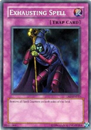Exhausting Spell (DR1-EN153) - Dark Revelation Volume 1 Unlimited - Premium Yugioh Single from Konami - Just $0.25! Shop now at Game Crave Tournament Store