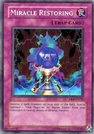 Miracle Restoring (DR1-EN155) - Dark Revelation Volume 1 Unlimited - Premium Yugioh Single from Konami - Just $0.25! Shop now at Game Crave Tournament Store
