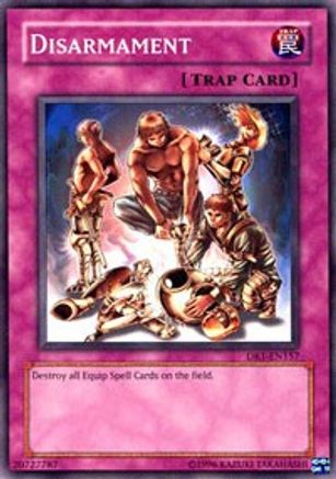 Disarmament (DR1-EN157) - Dark Revelation Volume 1 Unlimited - Premium Yugioh Single from Konami - Just $0.25! Shop now at Game Crave Tournament Store