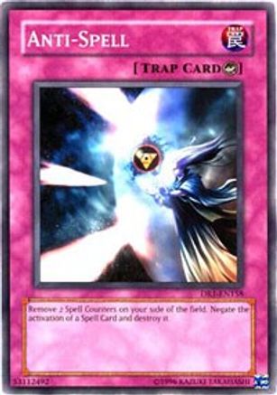 Anti-Spell (DR1-EN158) - Dark Revelation Volume 1 Unlimited - Premium Yugioh Single from Konami - Just $0.25! Shop now at Game Crave Tournament Store