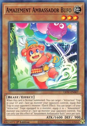 Amazement Ambassador Bufo (LIOV-EN007) - Lightning Overdrive 1st Edition - Premium Yugioh Single from Konami - Just $0.25! Shop now at Game Crave Tournament Store