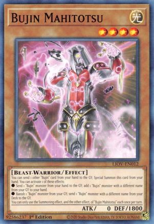 Bujin Mahitotsu (LIOV-EN012) - Lightning Overdrive 1st Edition - Premium Yugioh Single from Konami - Just $0.25! Shop now at Game Crave Tournament Store