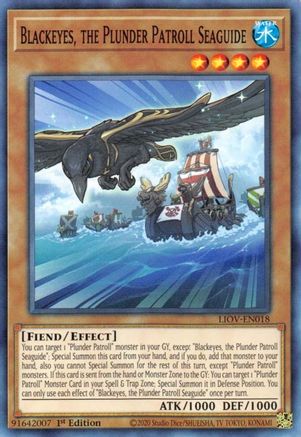 Blackeyes, the Plunder Patroll Seaguide (LIOV-EN018) - Lightning Overdrive 1st Edition - Premium Yugioh Single from Konami - Just $0.25! Shop now at Game Crave Tournament Store