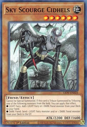 Sky Scourge Cidhels (LIOV-EN025) - Lightning Overdrive 1st Edition - Premium Yugioh Single from Konami - Just $0.25! Shop now at Game Crave Tournament Store