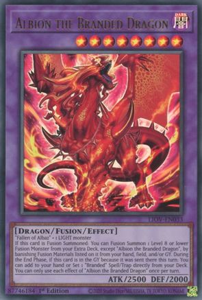 Albion the Branded Dragon (LIOV-EN033) - Lightning Overdrive 1st Edition - Premium Yugioh Single from Konami - Just $3.86! Shop now at Game Crave Tournament Store