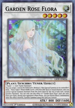 Garden Rose Flora (LIOV-EN036) - Lightning Overdrive 1st Edition - Premium Yugioh Single from Konami - Just $0.30! Shop now at Game Crave Tournament Store