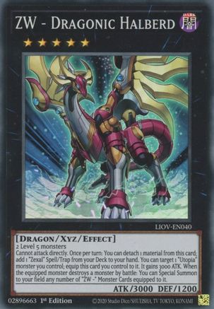 ZW - Dragonic Halberd (LIOV-EN040) - Lightning Overdrive 1st Edition - Premium Yugioh Single from Konami - Just $0.25! Shop now at Game Crave Tournament Store