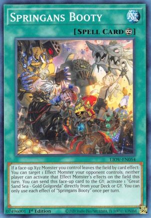 Springans Booty (LIOV-EN054) - Lightning Overdrive 1st Edition - Premium Yugioh Single from Konami - Just $0.25! Shop now at Game Crave Tournament Store