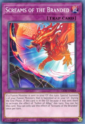 Screams of the Branded (LIOV-EN068) - Lightning Overdrive 1st Edition - Premium Yugioh Single from Konami - Just $0.25! Shop now at Game Crave Tournament Store