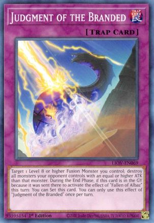 Judgment of the Branded (LIOV-EN069) - Lightning Overdrive 1st Edition - Premium Yugioh Single from Konami - Just $0.04! Shop now at Game Crave Tournament Store