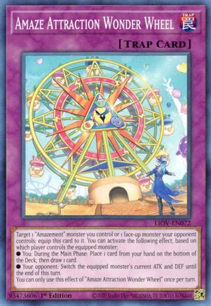 Amaze Attraction Wonder Wheel (LIOV-EN072) - Lightning Overdrive 1st Edition - Premium Yugioh Single from Konami - Just $0.25! Shop now at Game Crave Tournament Store