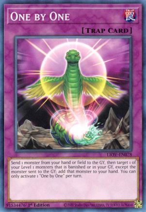 One by One (LIOV-EN078) - Lightning Overdrive 1st Edition - Premium Yugioh Single from Konami - Just $0.25! Shop now at Game Crave Tournament Store