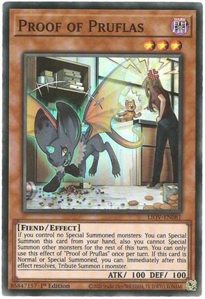 Proof of Pruflas (LIOV-EN081) - Lightning Overdrive 1st Edition - Premium Yugioh Single from Konami - Just $0.25! Shop now at Game Crave Tournament Store