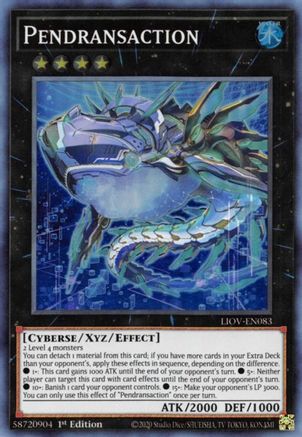 Pendransaction (LIOV-EN083) - Lightning Overdrive 1st Edition - Premium Yugioh Single from Konami - Just $0.25! Shop now at Game Crave Tournament Store