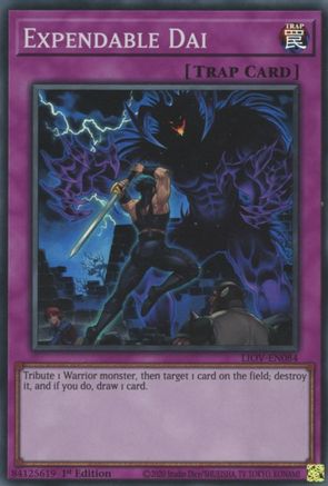 Expendable Dai (LIOV-EN084) - Lightning Overdrive 1st Edition - Premium Yugioh Single from Konami - Just $0.25! Shop now at Game Crave Tournament Store