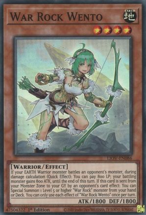 War Rock Wento (LIOV-EN086) - Lightning Overdrive 1st Edition - Premium Yugioh Single from Konami - Just $0.25! Shop now at Game Crave Tournament Store