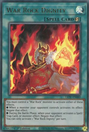 War Rock Dignity (LIOV-EN089) - Lightning Overdrive 1st Edition - Premium Yugioh Single from Konami - Just $0.69! Shop now at Game Crave Tournament Store