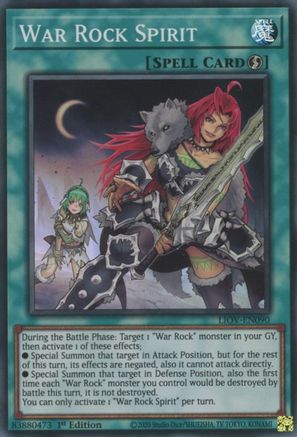 War Rock Spirit (LIOV-EN090) - Lightning Overdrive 1st Edition - Premium Yugioh Single from Konami - Just $0.26! Shop now at Game Crave Tournament Store