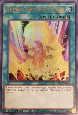 Armed Dragon Flash (BLVO-ENSP1) (BLVO-ENSP1) - Blazing Vortex Limited - Premium Yugioh Single from Konami - Just $1! Shop now at Game Crave Tournament Store