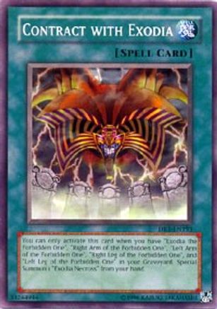 Contract with Exodia (DR1-EN193) - Dark Revelation Volume 1 Unlimited - Premium Yugioh Single from Konami - Just $0.35! Shop now at Game Crave Tournament Store