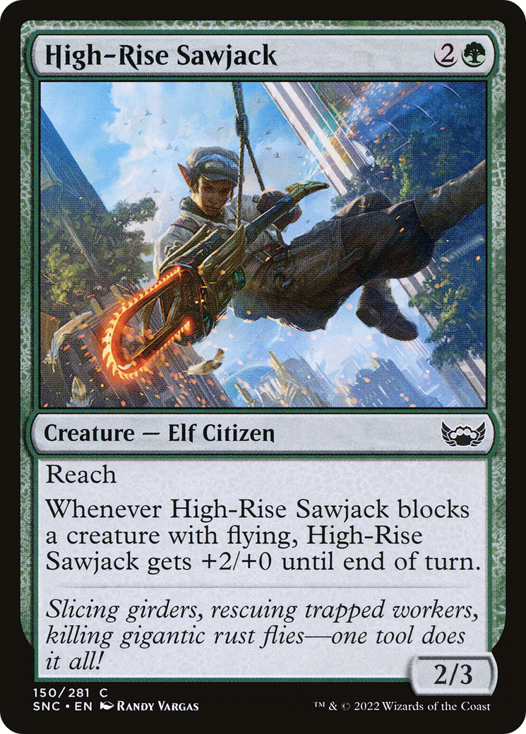 High-Rise Sawjack (SNC-150) - Streets of New Capenna - Premium MTG Single from Wizards of the Coast - Just $0.08! Shop now at Game Crave Tournament Store