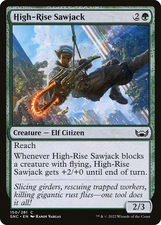 High-Rise Sawjack (SNC-150) - Streets of New Capenna - Premium MTG Single from Wizards of the Coast - Just $0.08! Shop now at Game Crave Tournament Store