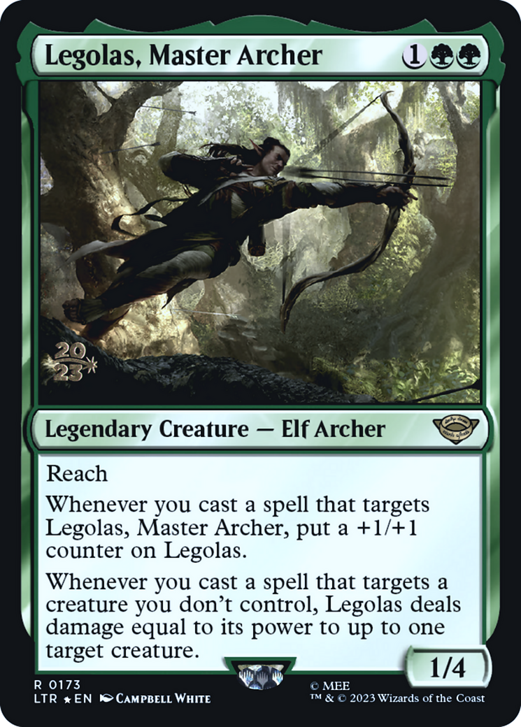 Legolas, Master Archer (PLTR-173S) - Tales of Middle-earth Promos Foil - Premium MTG Single from Wizards of the Coast - Just $0.95! Shop now at Game Crave Tournament Store
