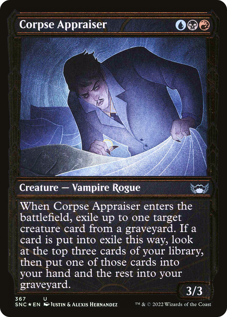 Corpse Appraiser (SNC-367) - Streets of New Capenna: (Showcase) Foil - Premium MTG Single from Wizards of the Coast - Just $0.25! Shop now at Game Crave Tournament Store