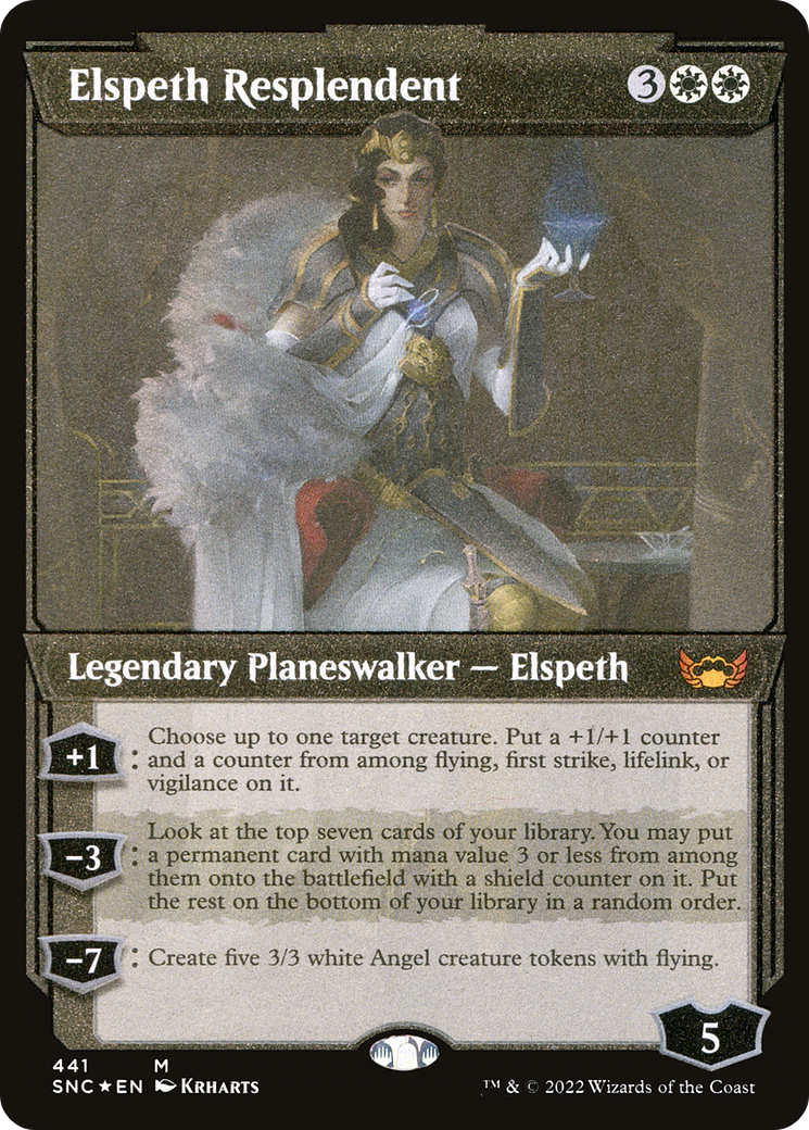 Elspeth Resplendent (SNC-441) - Streets of New Capenna: (Showcase) Etched Foil - Premium MTG Single from Wizards of the Coast - Just $5.90! Shop now at Game Crave Tournament Store