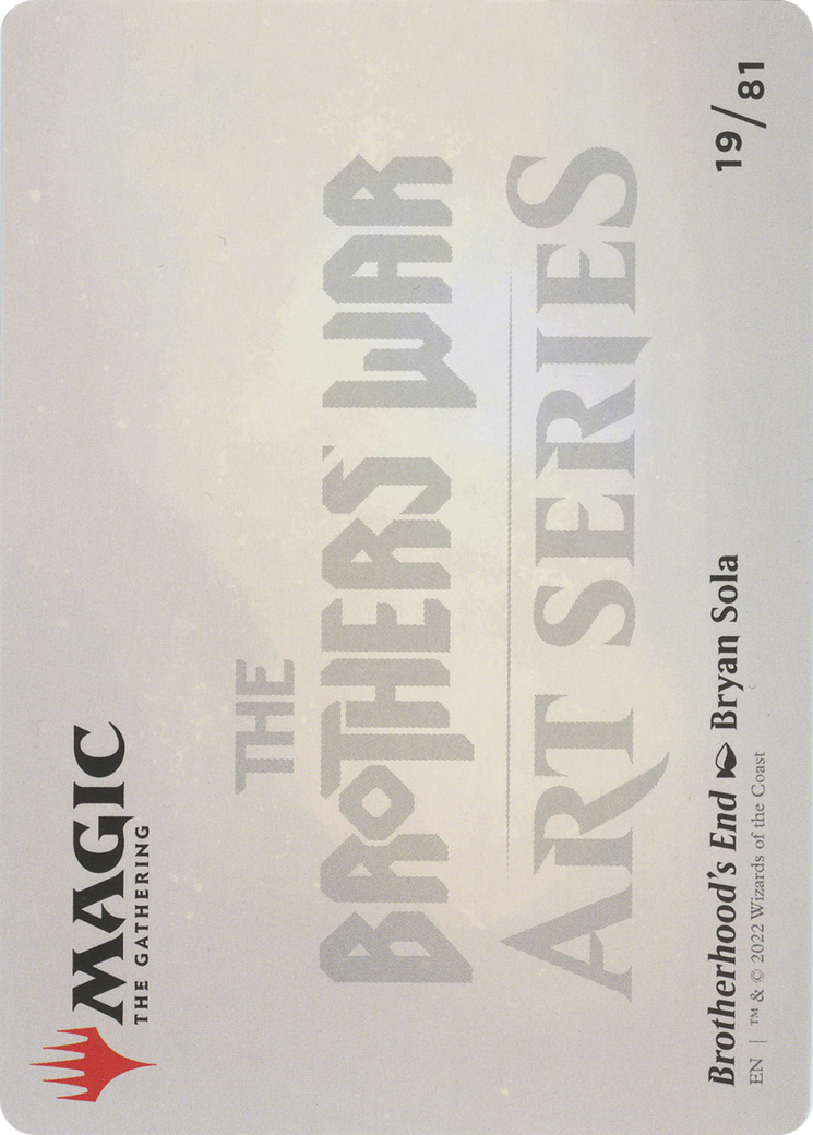 Brotherhood's End // Brotherhood's End (ABRO-019) - The Brothers' War Art Series (Borderless) Foil - Premium MTG Single from Wizards of the Coast - Just $0! Shop now at Game Crave Tournament Store