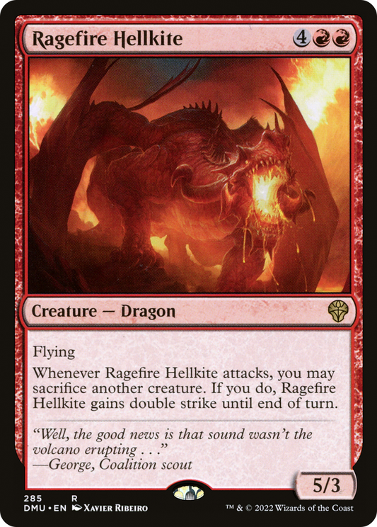 Ragefire Hellkite (DMU-285) - Dominaria United Foil - Premium MTG Single from Wizards of the Coast - Just $0.13! Shop now at Game Crave Tournament Store