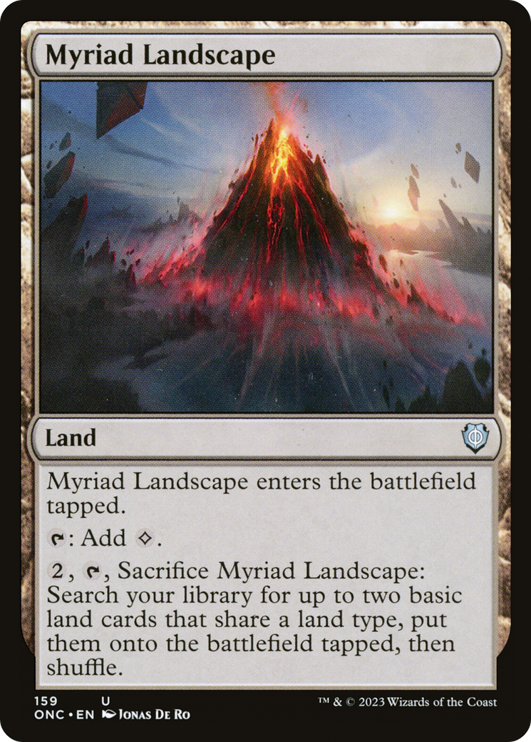 Myriad Landscape (ONC-159) - Phyrexia: All Will Be One Commander - Premium MTG Single from Wizards of the Coast - Just $0.08! Shop now at Game Crave Tournament Store