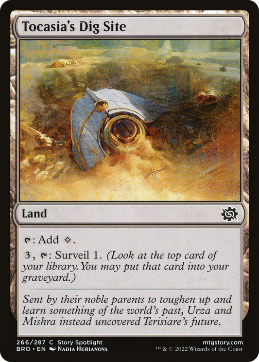Tocasia's Dig Site (BRO-266) - The Brothers' War - Premium MTG Single from Wizards of the Coast - Just $0.25! Shop now at Game Crave Tournament Store