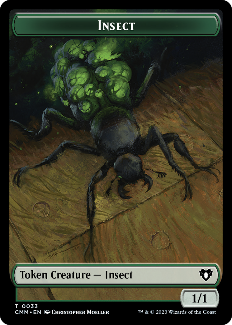 Insect (TCMM-033) - Commander Masters Tokens - Premium MTG Single from Wizards of the Coast - Just $0! Shop now at Game Crave Tournament Store