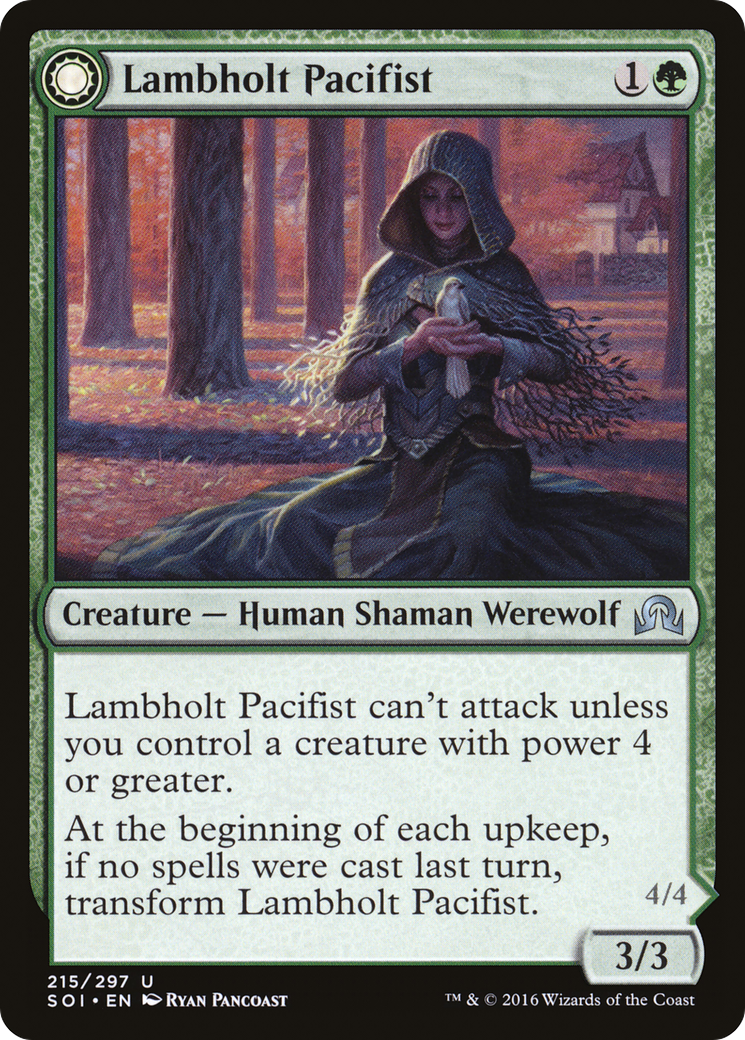 Lambholt Pacifist // Lambholt Butcher (SOI-215) - Shadows over Innistrad: (Double Faced Transform) Foil - Premium MTG Single from Wizards of the Coast - Just $0.50! Shop now at Game Crave Tournament Store