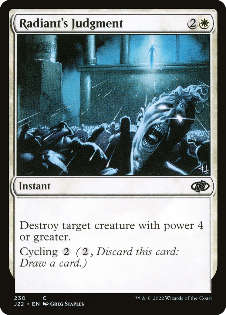 Radiant's Judgment (J22-230) - Jumpstart 2022 - Premium MTG Single from Wizards of the Coast - Just $0.08! Shop now at Game Crave Tournament Store