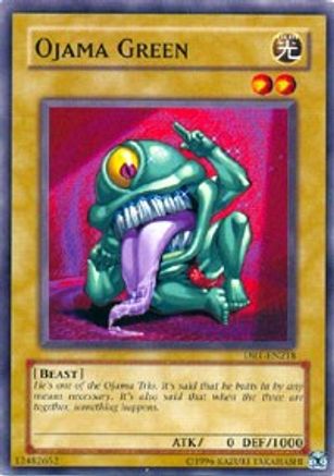 Ojama Green (DR1-EN218) - Dark Revelation Volume 1 Unlimited - Premium Yugioh Single from Konami - Just $0.30! Shop now at Game Crave Tournament Store