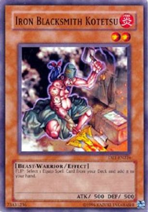 Iron Blacksmith Kotetsu (DR1-EN226) - Dark Revelation Volume 1 Unlimited - Premium Yugioh Single from Konami - Just $0.34! Shop now at Game Crave Tournament Store