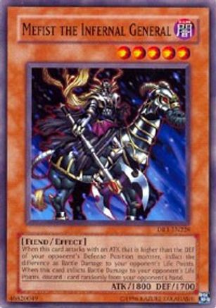 Mefist the Infernal General (DR1-EN228) - Dark Revelation Volume 1 Unlimited - Premium Yugioh Single from Konami - Just $0.26! Shop now at Game Crave Tournament Store