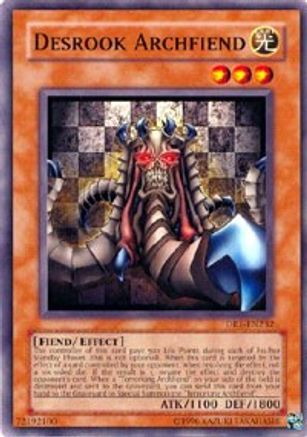 Desrook Archfiend (DR1-EN232) - Dark Revelation Volume 1 Unlimited - Premium Yugioh Single from Konami - Just $0.26! Shop now at Game Crave Tournament Store