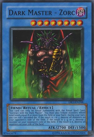 Dark Master - Zorc (DR1-EN244) - Dark Revelation Volume 1 Unlimited - Premium Yugioh Single from Konami - Just $1.74! Shop now at Game Crave Tournament Store