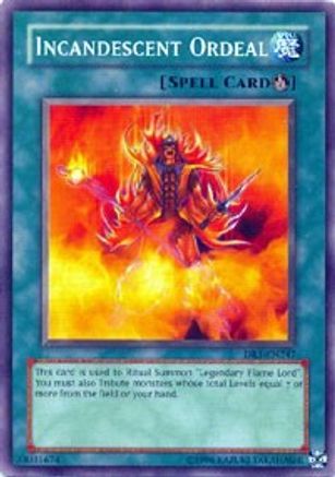 Incandescent Ordeal (DR1-EN247) - Dark Revelation Volume 1 Unlimited - Premium Yugioh Single from Konami - Just $0.25! Shop now at Game Crave Tournament Store