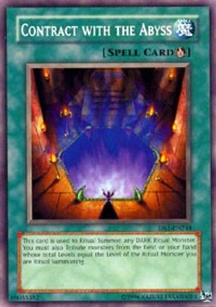 Contract with the Abyss (DR1-EN248) - Dark Revelation Volume 1 Unlimited - Premium Yugioh Single from Konami - Just $0.25! Shop now at Game Crave Tournament Store