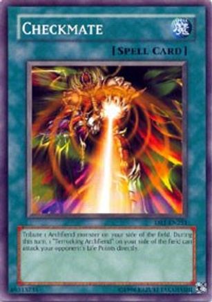 Checkmate (DR1-EN251) - Dark Revelation Volume 1 Unlimited - Premium Yugioh Single from Konami - Just $0.59! Shop now at Game Crave Tournament Store